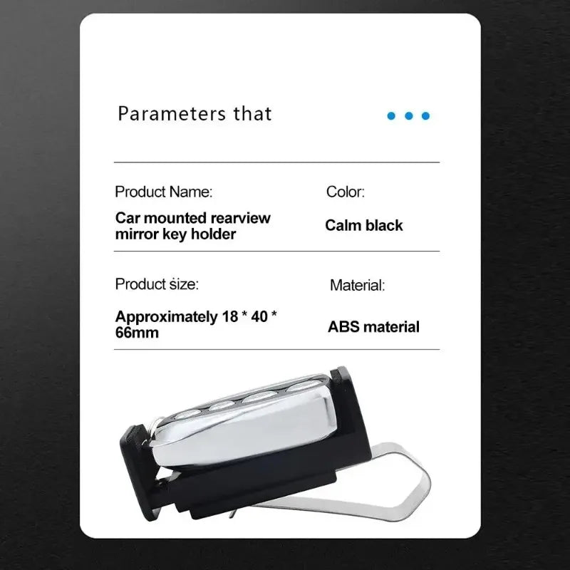 Soporte para Llaves con Gancho para Espejo Retrovisor