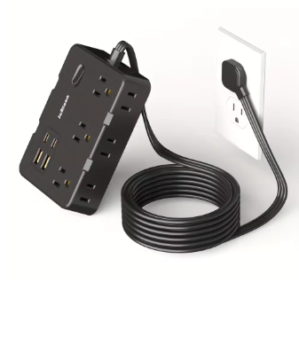 Smart Power Strip – Safely power 10 devices (Home & Office)